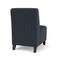 Lesro Siena Lounge Reception Armless Guest Chair, Black, RS Night Sky Upholstery SN1102 - alternate 3